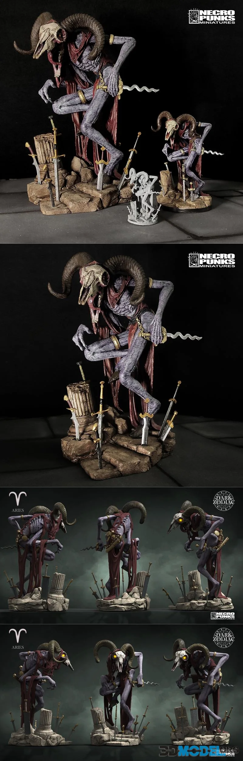 Necropunks Miniatures - Aries – Printable