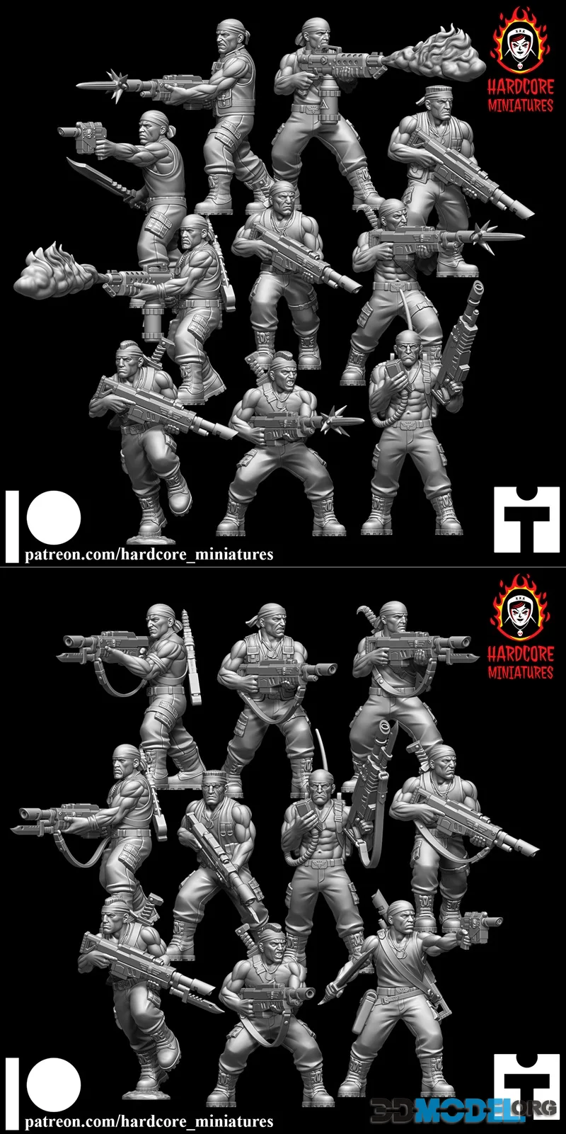 Hardcore Miniatures June 2026 – Printable