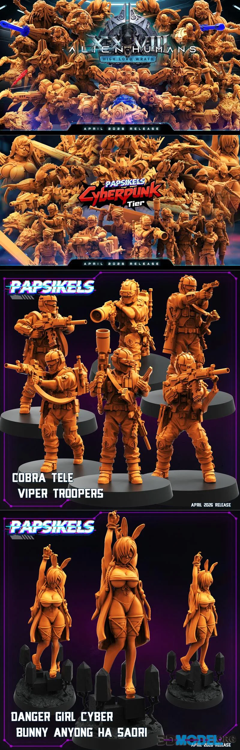 Papsikels Miniatures April 2026 – Printable
