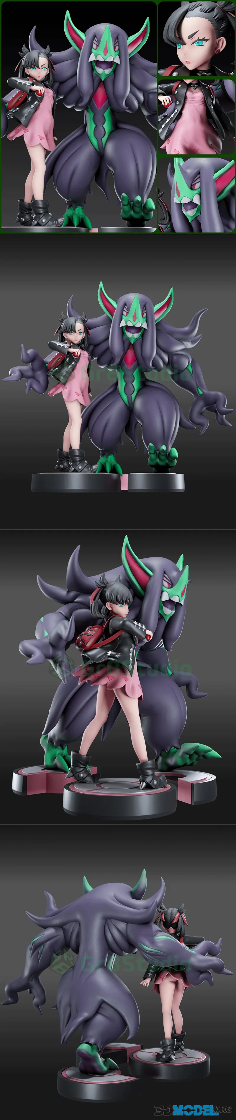 Gr8 Studio - Marnie and Grimmsnarl - Pokemon – Printable