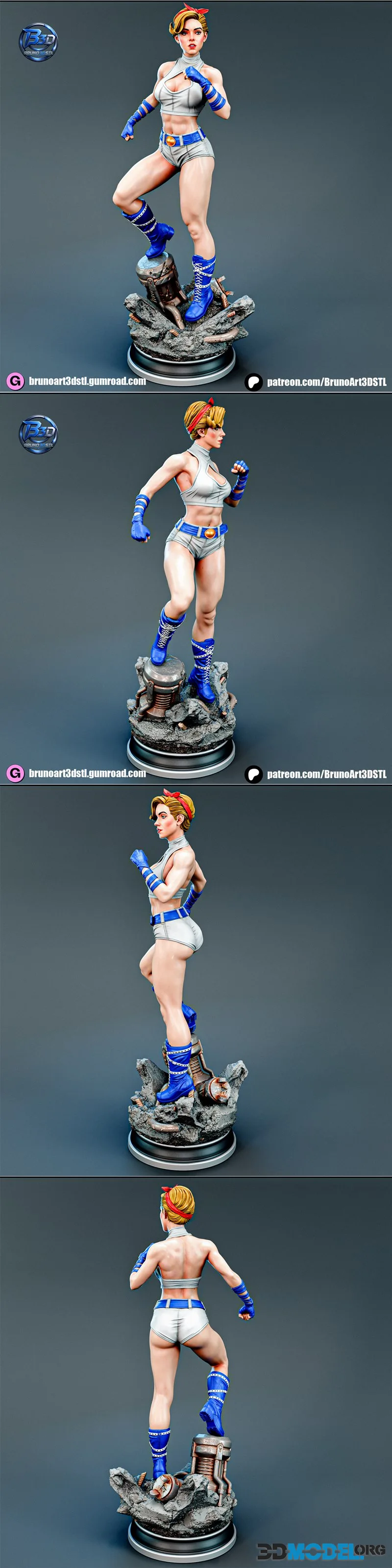 BrunoArt3D - Powergirl bombshells – Printable