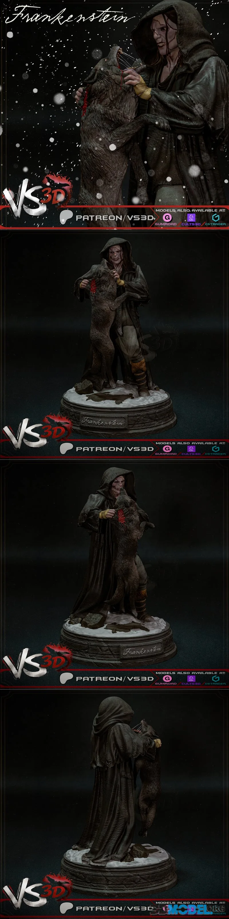 VS3D - Frankenstein - Horror – Printable