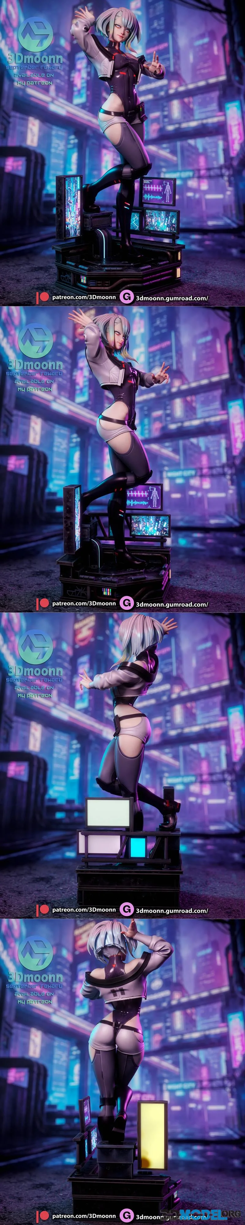 3Dmoonn - Cyberpunk Edgerunners - Lucy – Printable