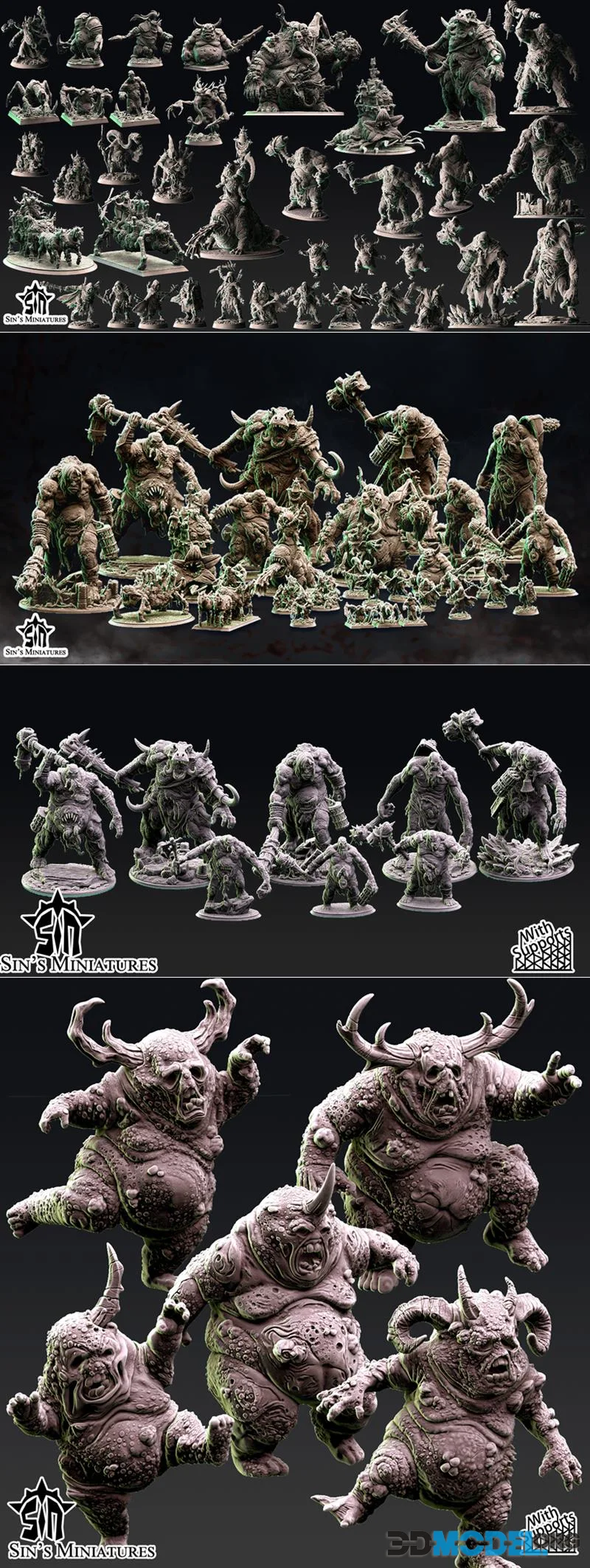 Sin's Miniatures - Demonic Overrun April 2026 – Printable