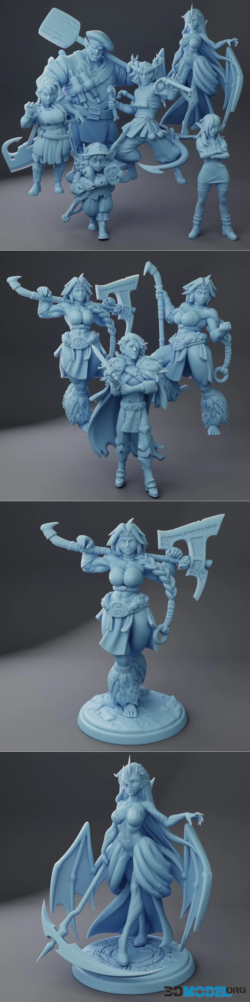 Twin Goddess Miniatures August 2025 – Printable