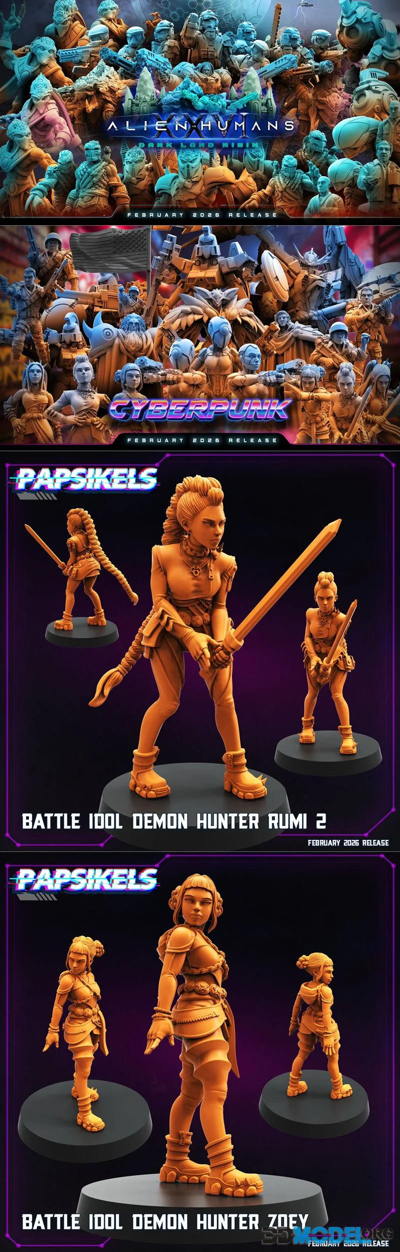 Papsikels Miniatures February 2026 – Printable