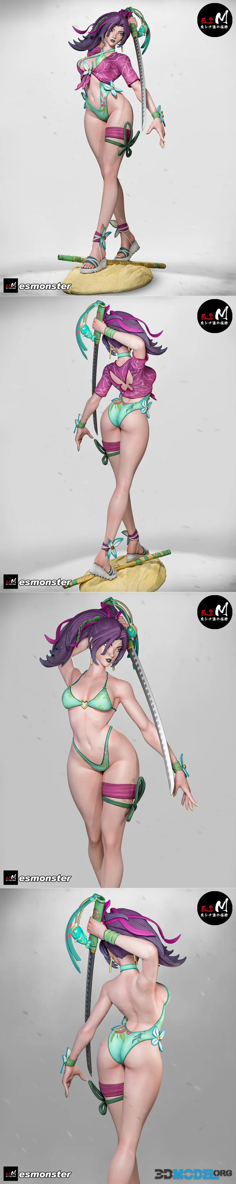 Psylocke Summer P1 + NSFW - E.S Monster – Printable
