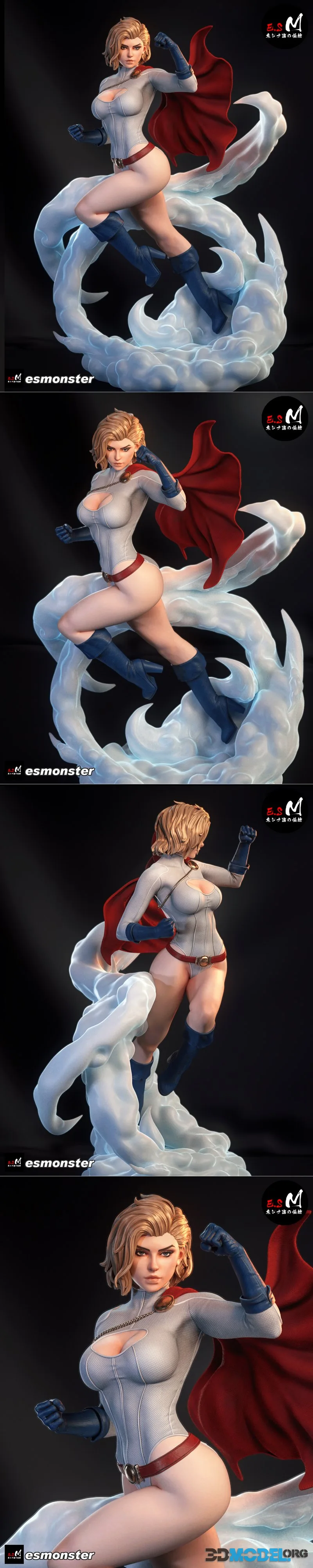 E.S Monster - Power Girl – Printable