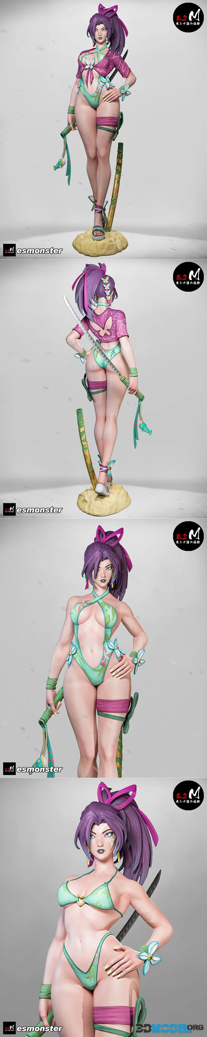 Psylocke Summer P2 + NSFW - E.S Monster – Printable