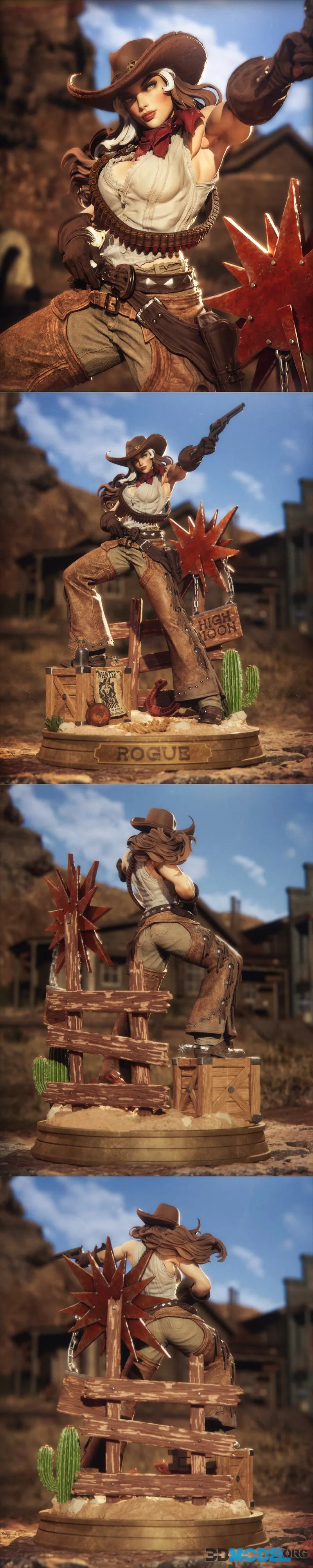 CA 3D Studios - Cowgirl Rogue – Printable