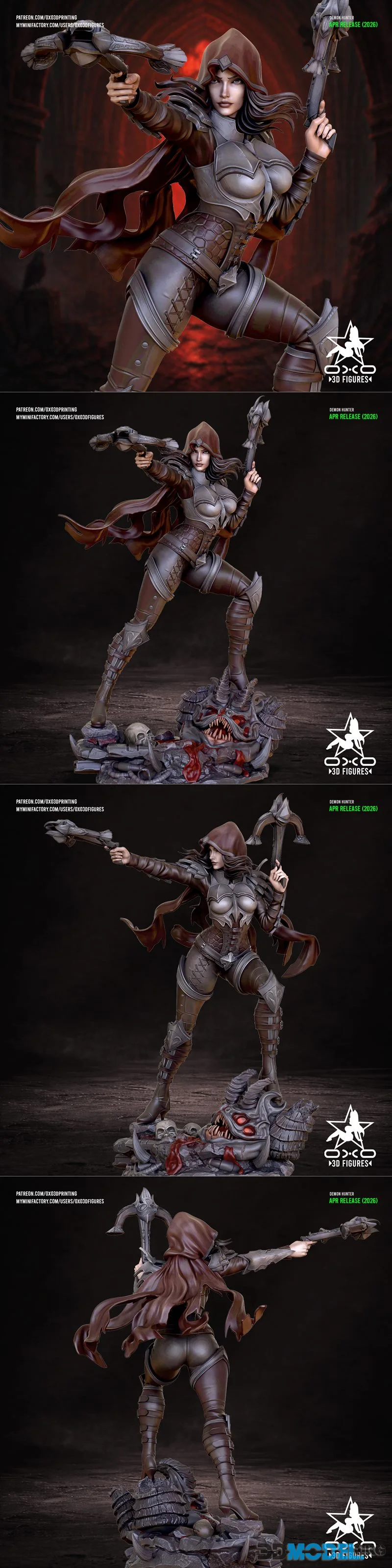 OXO3D Figures - Demon Hunter – Printable
