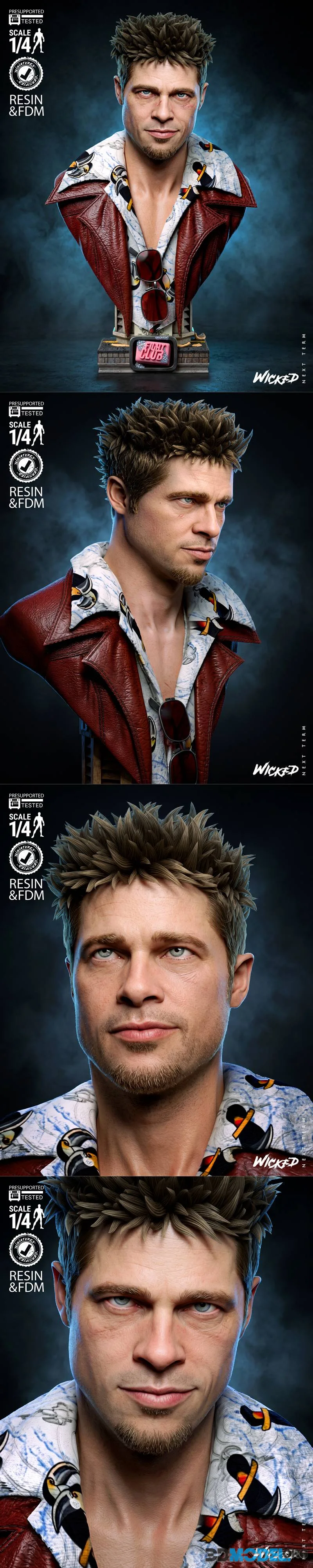 Wicked - Tyler Durde Portrait Bust – Printable