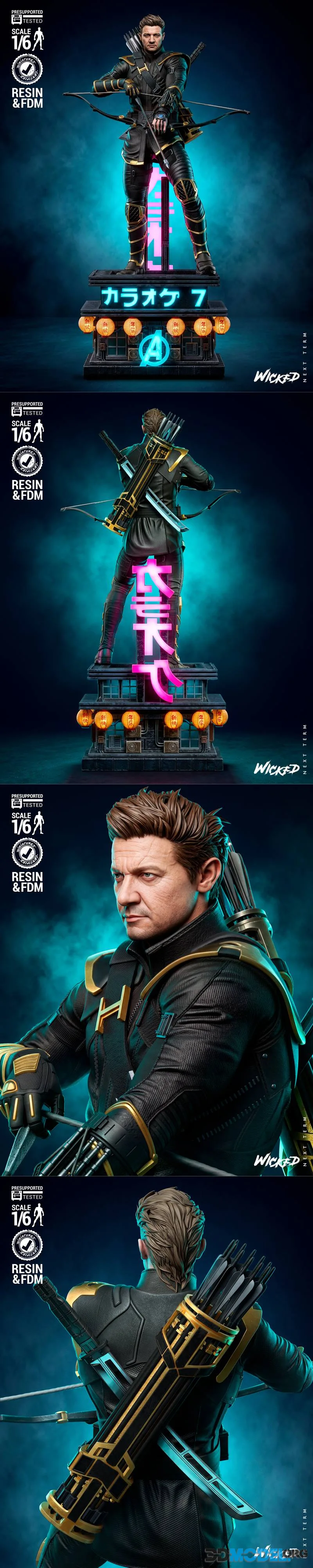 Wicked - Clint Barton Ronin Sculpture – Printable