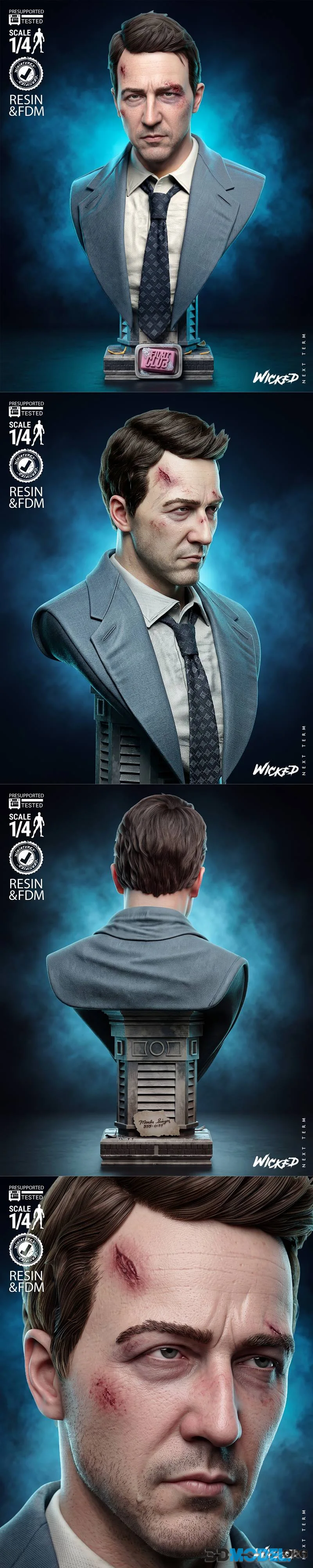 Wicked - Edward Norton Portrait Bust – Printable