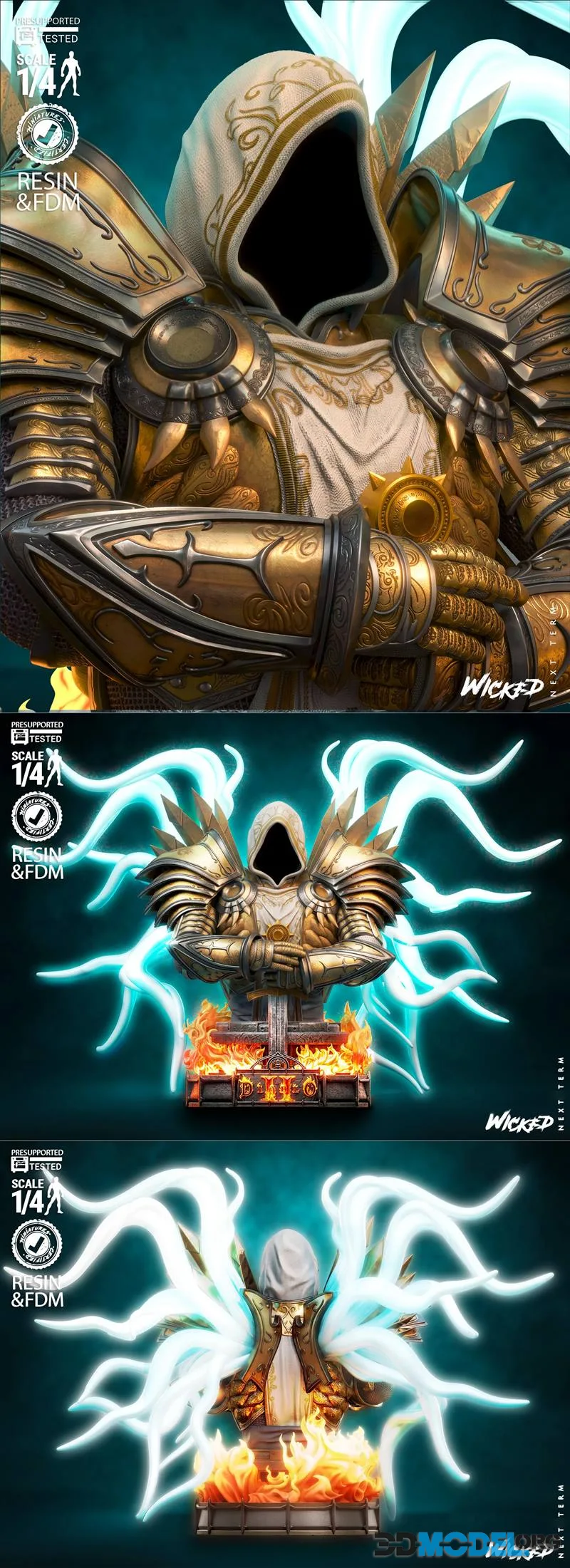 Wicked - Tyrael Bust – Printable