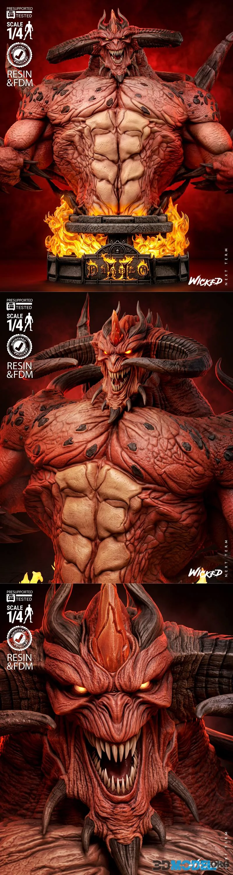Wicked - Diablo Bust – Printable