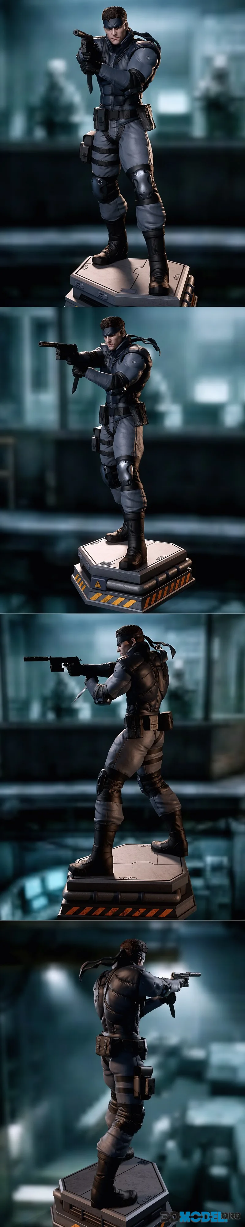 CA 3D Studios - Solid Snake - Metal Gear Solid – Printable