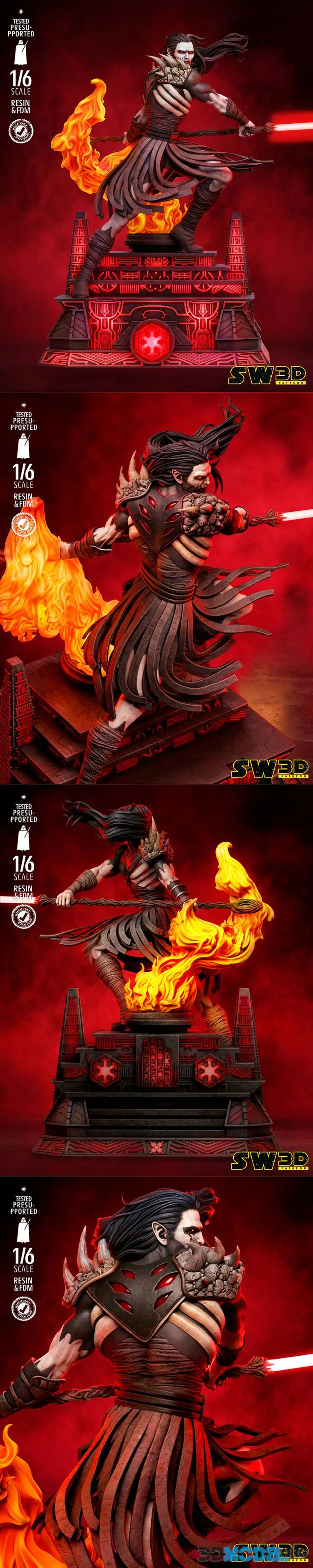 SW3D - Darth Nhil Sculpture – Printable