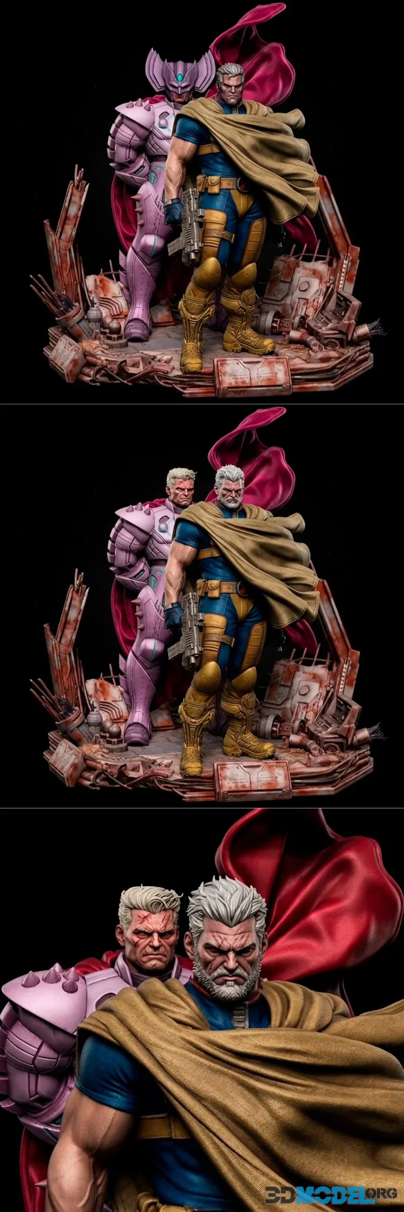 Black Owl Customs - Stryfe Vs Cable Diorama – Printable