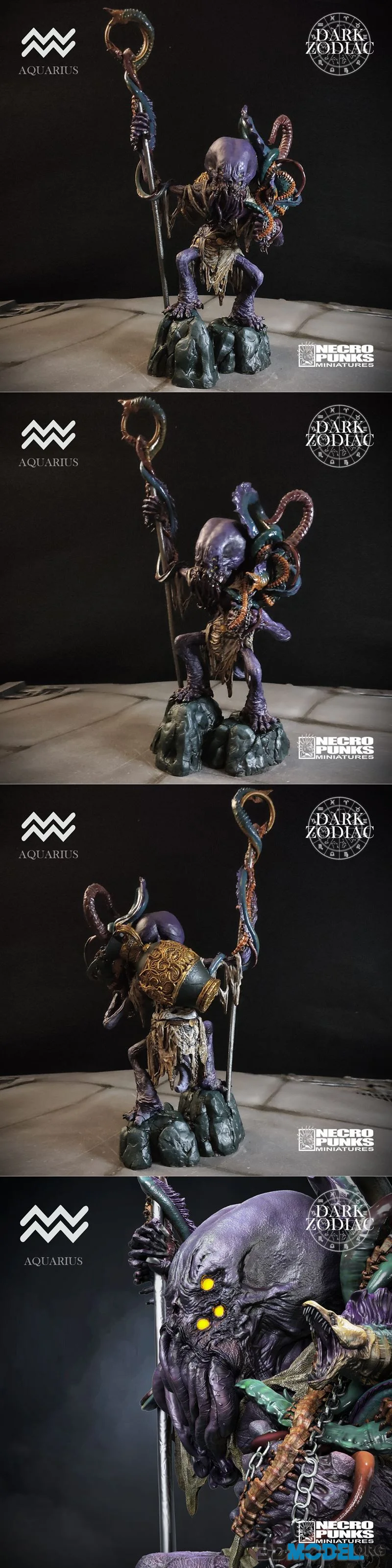 Necropunks Miniatures - Season 3 - Dark Zodiac - Aquarius – Printable