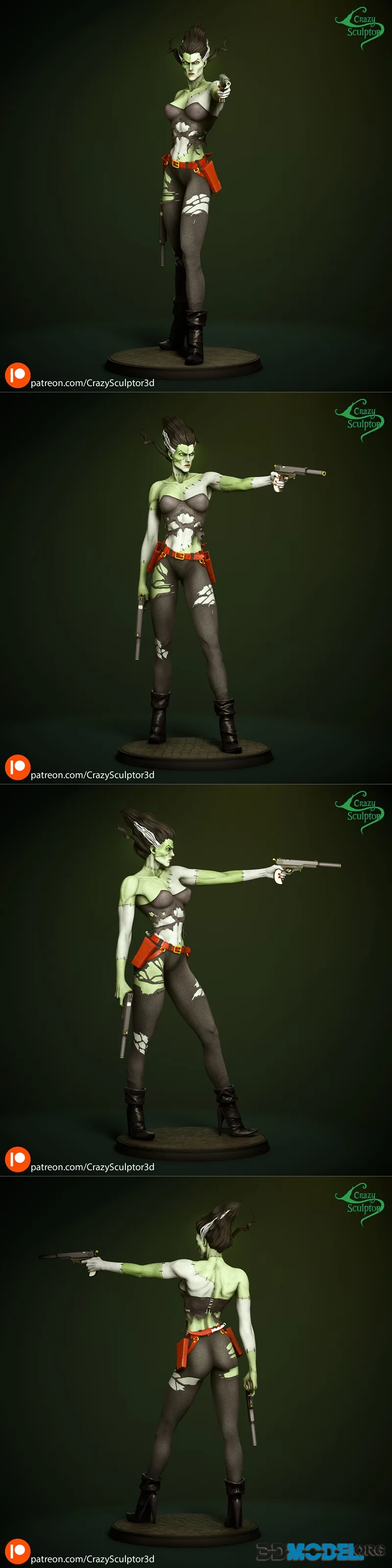 Crazy Sculptor - Bride of Frankenstein – Printable