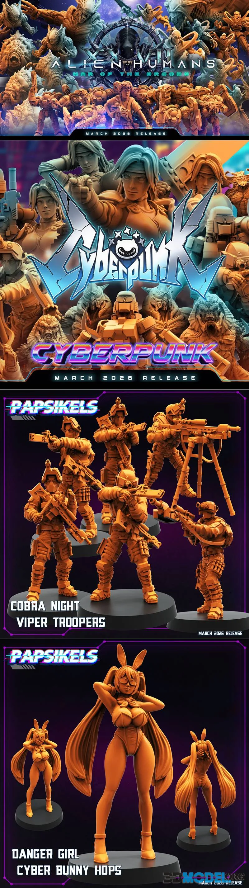 Papsikels Miniatures March 2026 – Printable