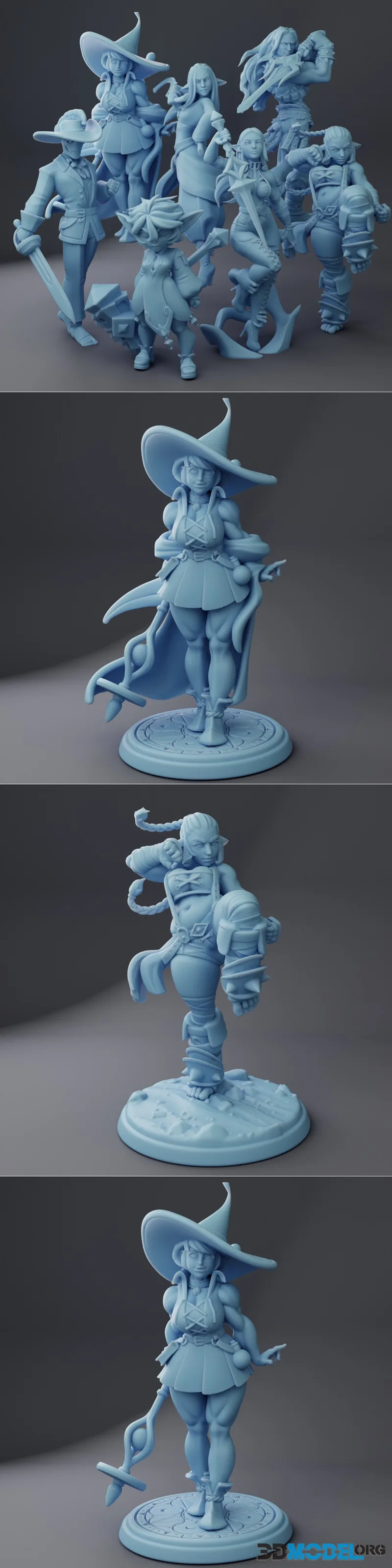 Twin Goddess Miniatures July 2025 – Printable