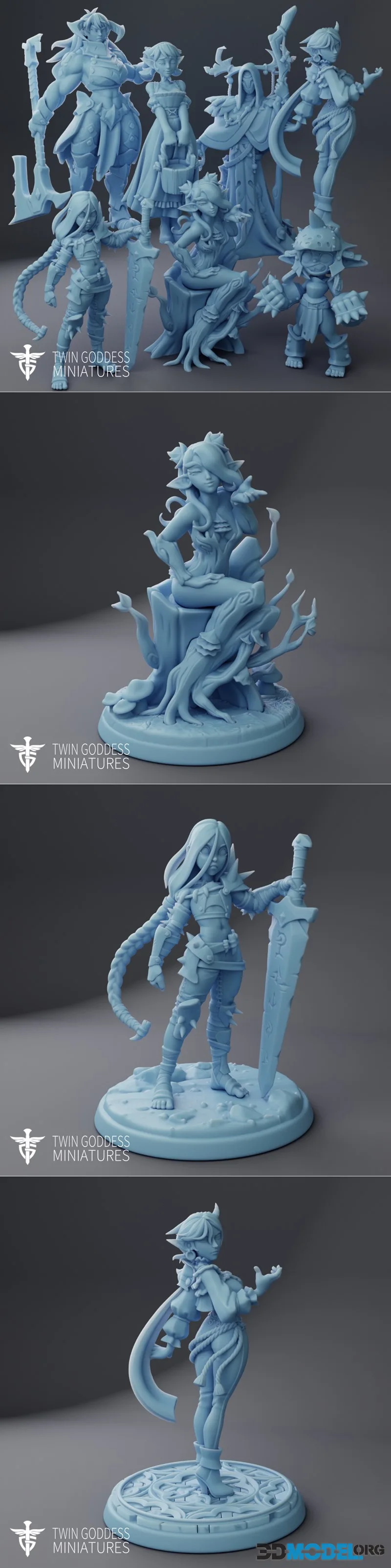 Twin Goddess Miniatures May 2026 – Printable