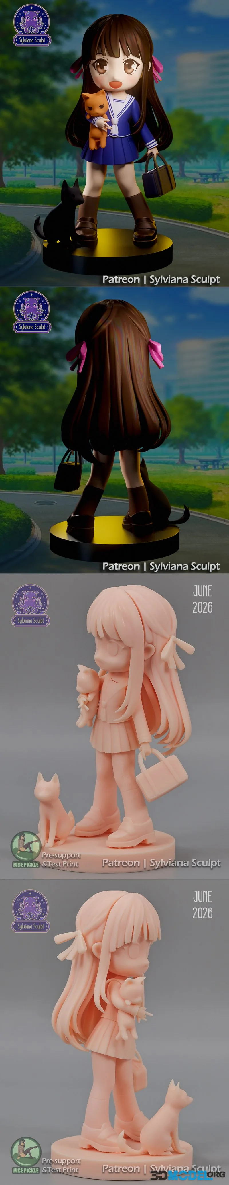 Sylviana Sculpt - Tohru - Fruit Basket – Printable