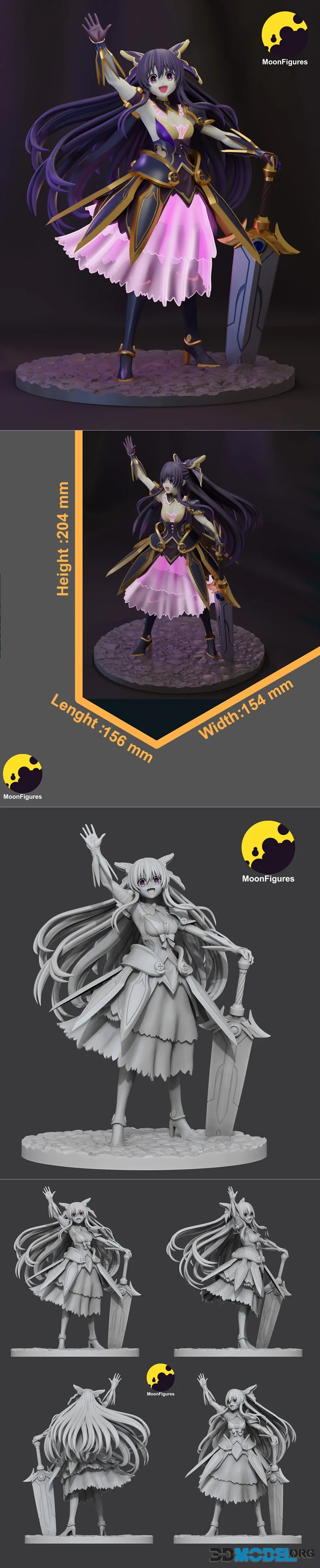 MoonFigures - TookaYatogami - date a live – Printable