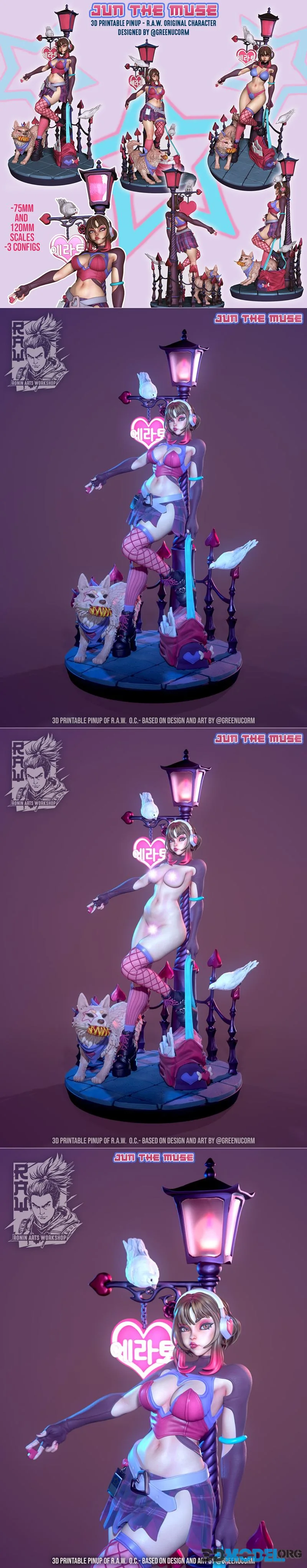Ronin Arts Workshop - Jun The Muse – Printable