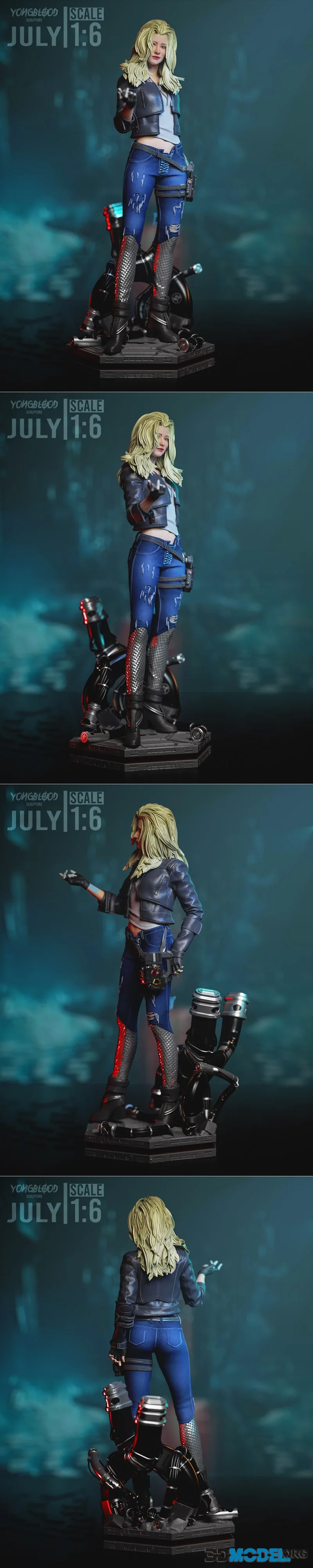 Yongblood Sculpture - Alt Cunningham Cyberpunk 2077 – Printable