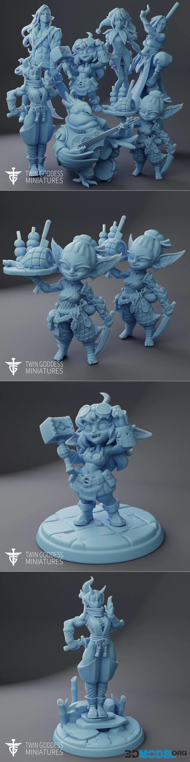 Twin Goddess Miniatures July 2026 – Printable