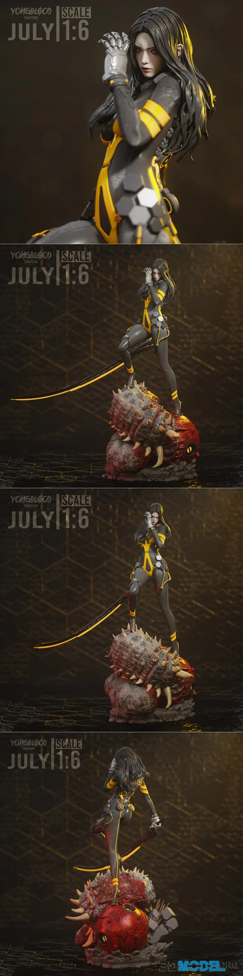 Yongblood Sculpture - Tachy Stellar Blade – Printable