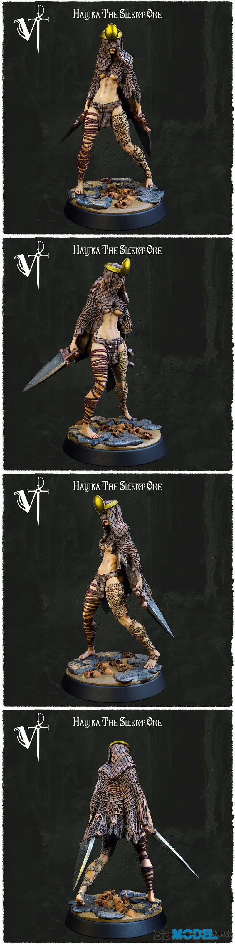 Vagrant Miniatures - Hayika The Silent One – Printable