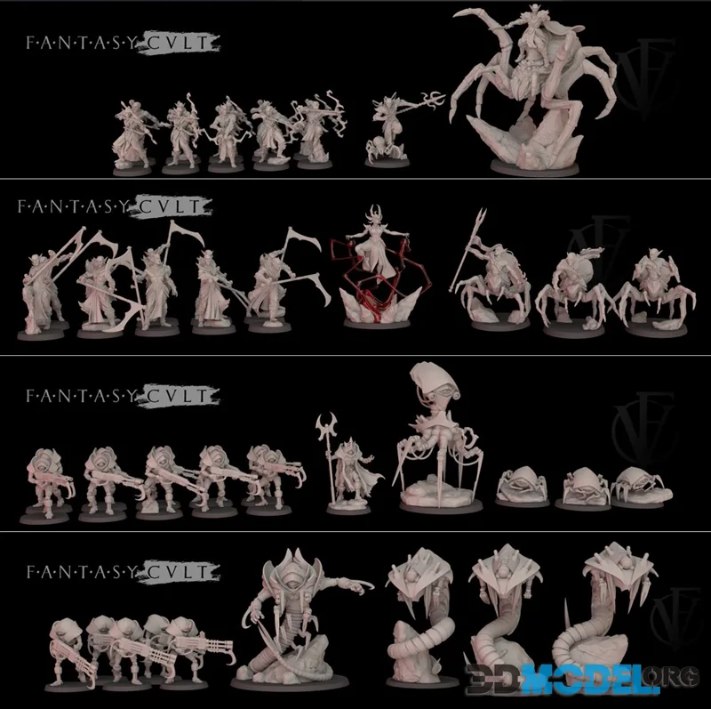 Fantasy Cult Miniatures March - June 2026 – Printable