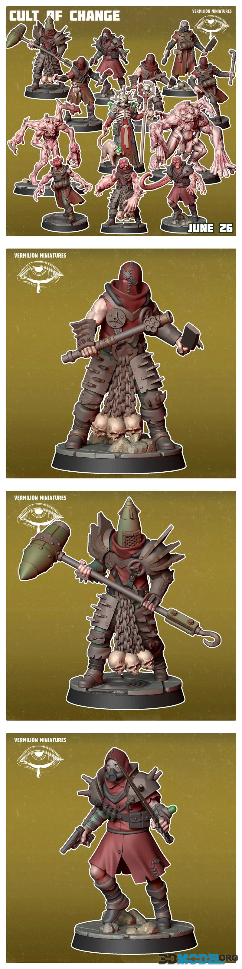 Vermilion Miniatures - Cult of Change June 2026 – Printable