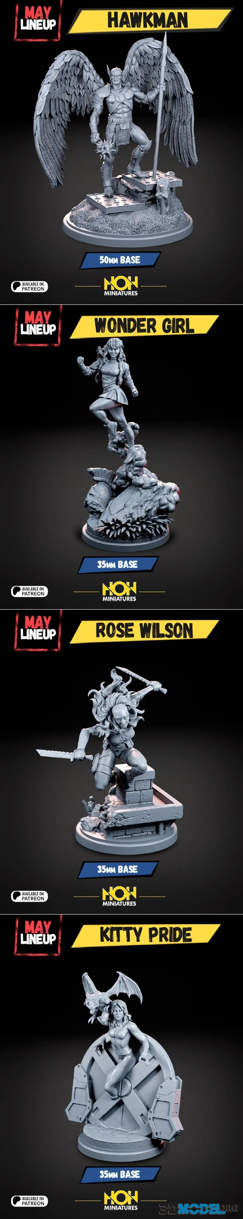 Hall of Heroes Miniatures May 2026 – Printable