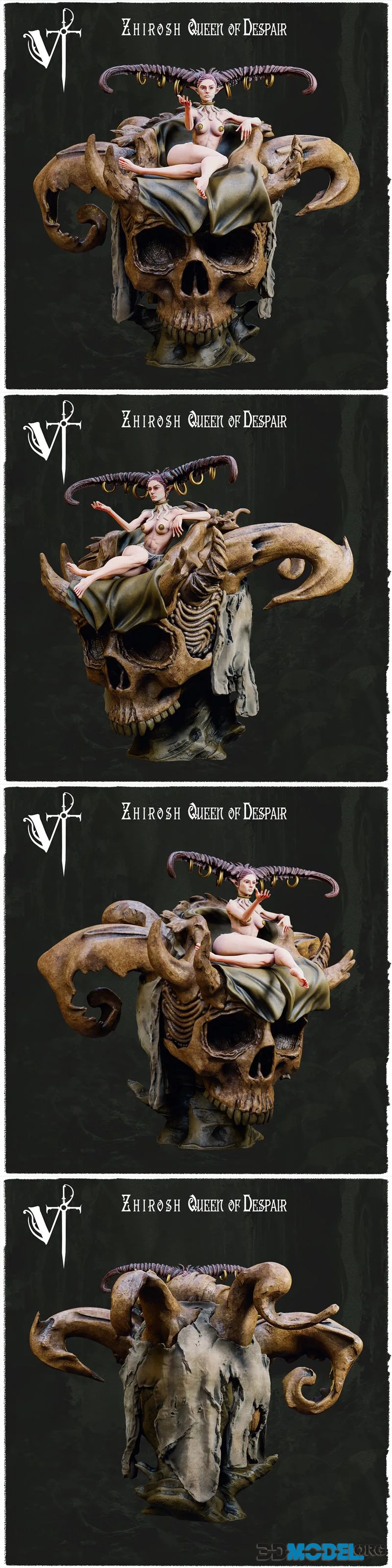 Vagrant Miniatures - Zhirosh Queen of Despair – Printable