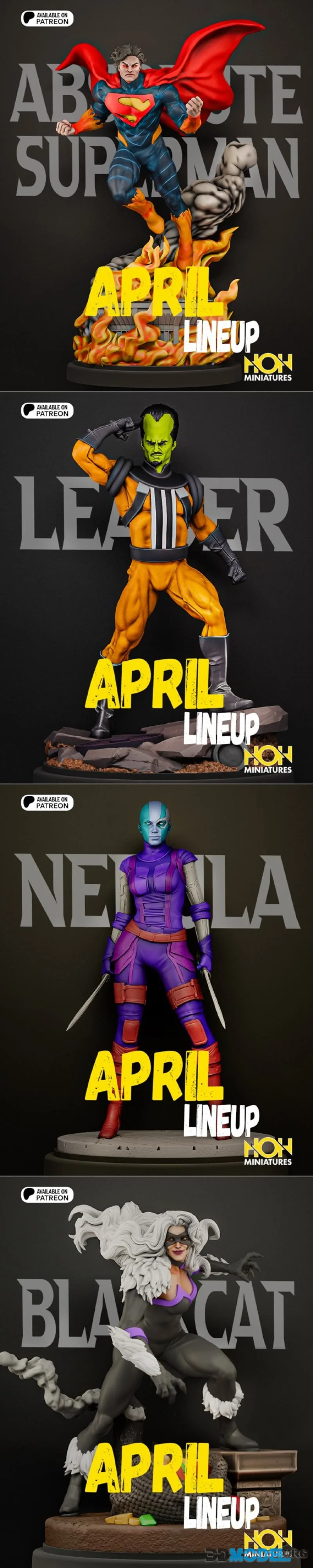 Hall of Heroes Miniatures April 2026 – Printable