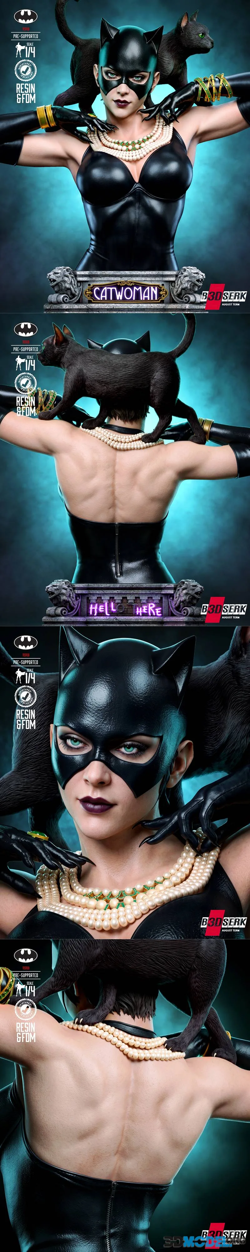 B3DSERK - Catwoman Bust – Printable