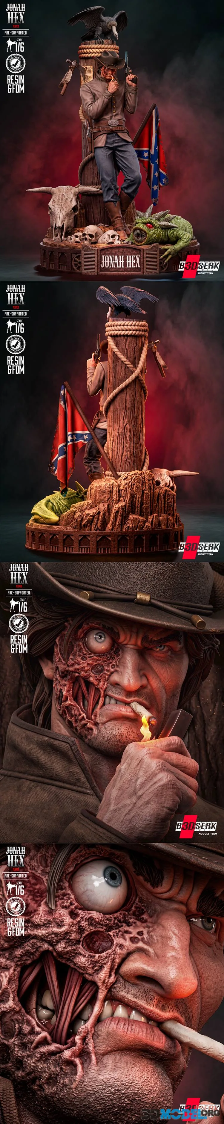 B3DSERK - Jonah Hex Sculpture – Printable