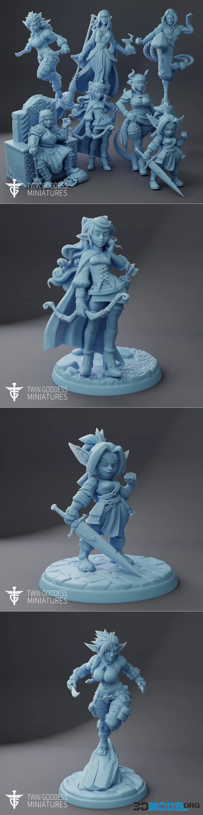 Twin Goddess Miniatures April 2026 – Printable