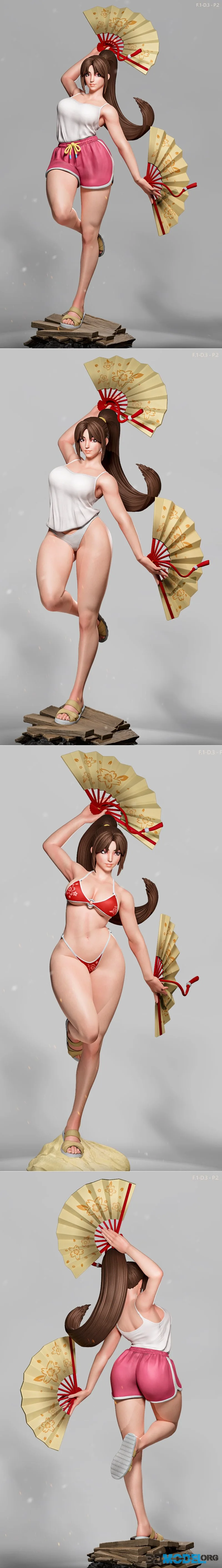 Luis3DArt - Shiranui Mai - F.1 - D.3 - P.2 – Printable