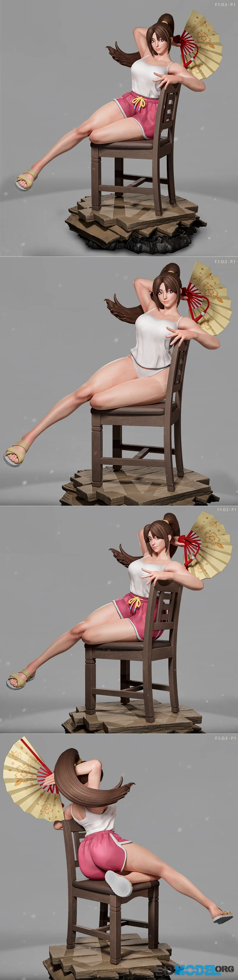 Luis3DArt - Shiranui Mai - F.1 - D.3 - P.1 – Printable