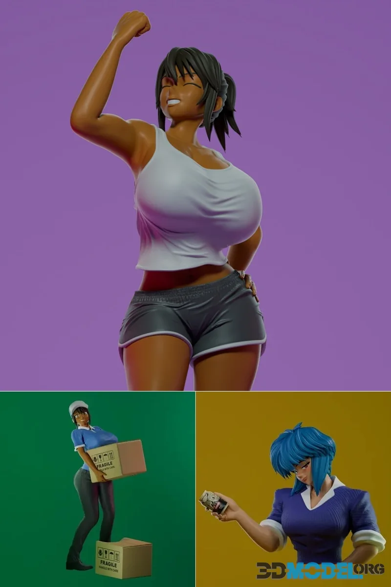 WadeRD - Kanae (Hajimete no Hitozuma) v1-2 and Motoko Kusanagi - Beer – Printable