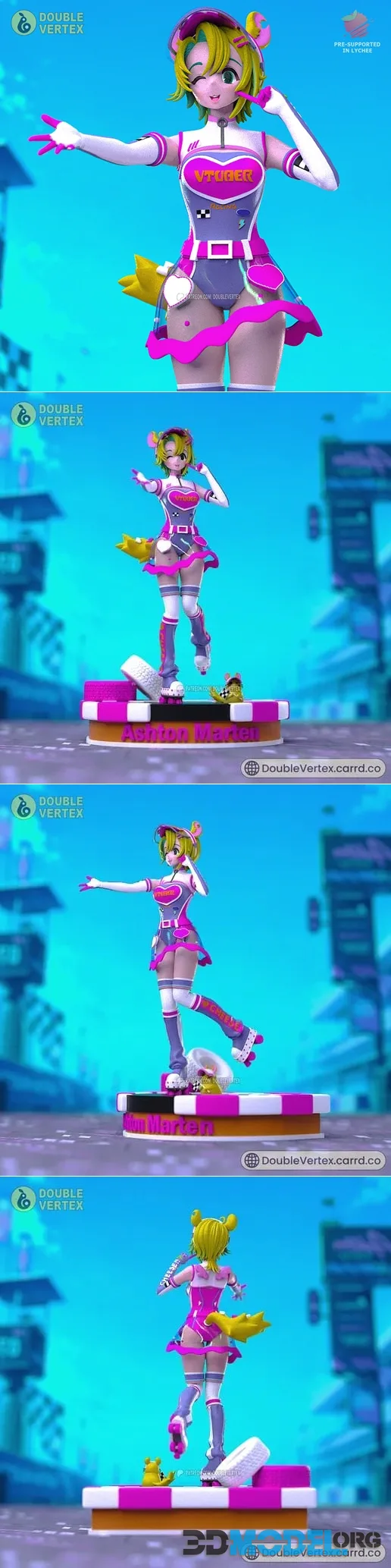Double Vertex - Ashton Marten - Vtuber – Printable