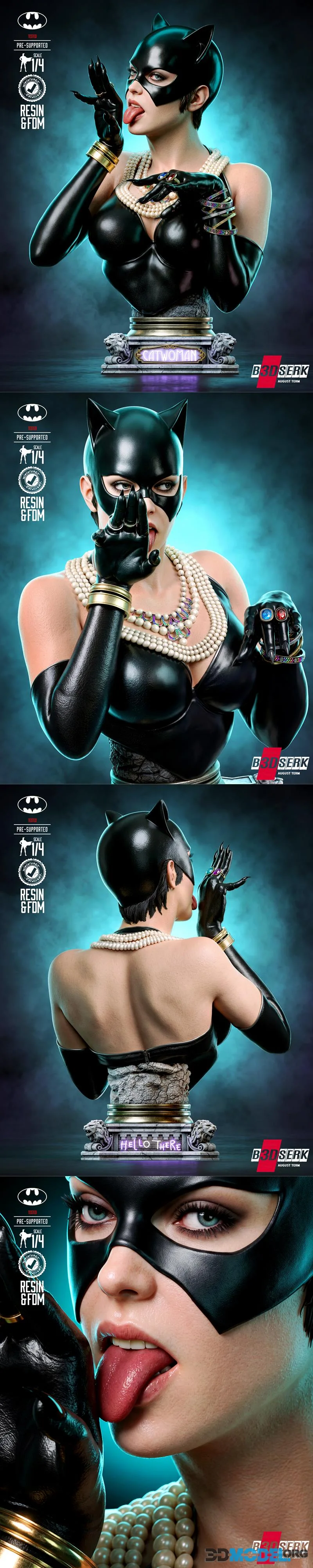 B3DSERK - Catwoman Portrait Bust – Printable
