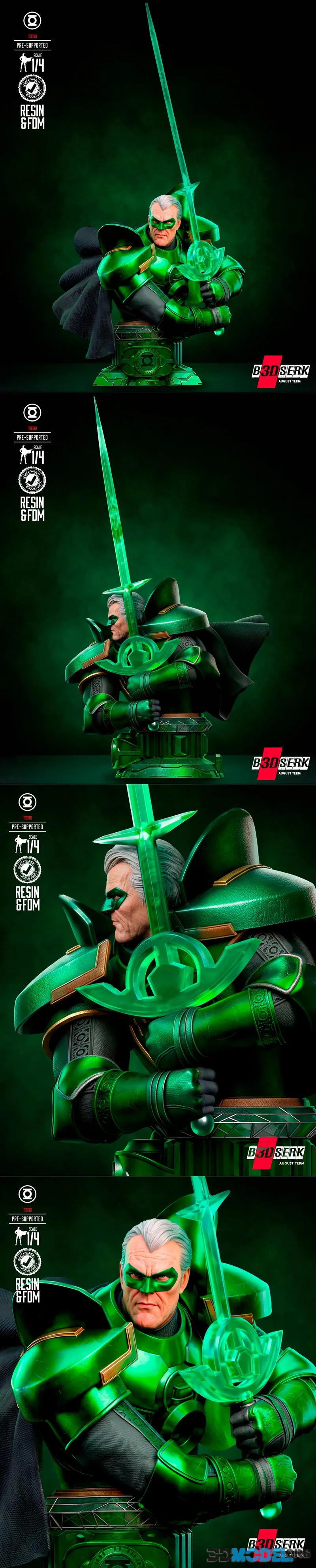 B3DSERK - Alan Scott Kingdome Portrait Bust – Printable