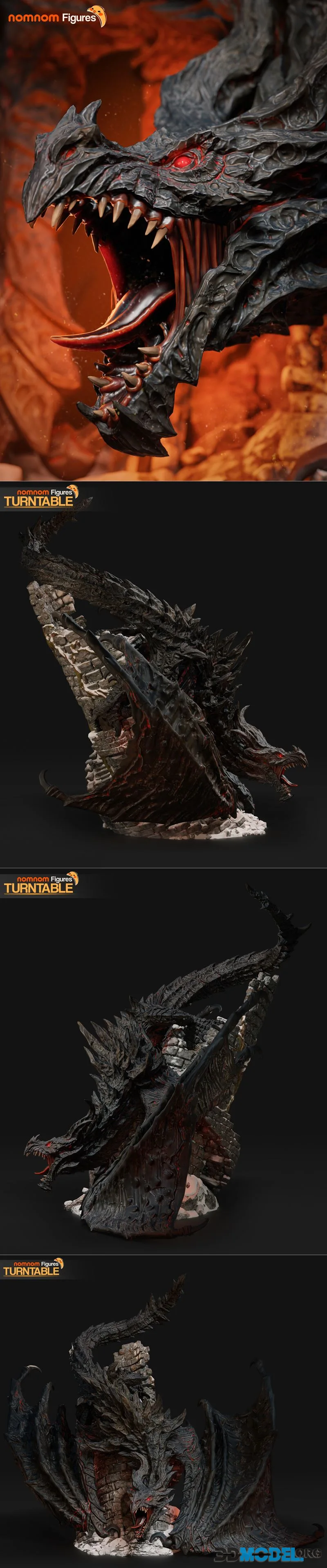 Nomnom Figures - Alduin - The Elder Scrolls V Skyrim – Printable